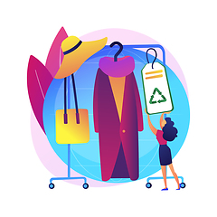 Image showing Sustainable fashion abstract concept vector illustration.