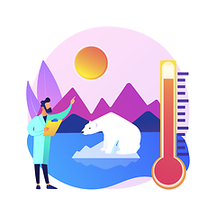 Image showing Climate change abstract concept vector illustration.