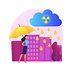 Image showing Acid rain abstract concept vector illustration.