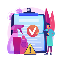 Image showing Product safety control abstract concept vector illustration.