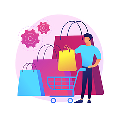 Image showing Purchasing habits abstract concept vector illustration.