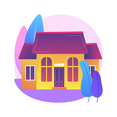 Image showing Detached house abstract concept vector illustration.