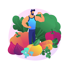 Image showing Vegetarianism abstract concept vector illustration.