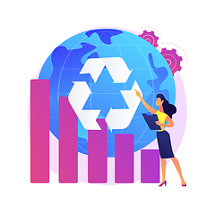 Image showing Reduce Reuse Recycle abstract concept vector illustration.
