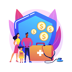 Image showing Emergency support fund abstract concept vector illustration.