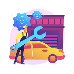 Image showing Auto detailing abstract concept vector illustration.