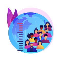 Image showing Overpopulation abstract concept vector illustration.