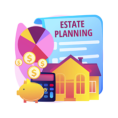 Image showing Estate planning abstract concept vector illustration.