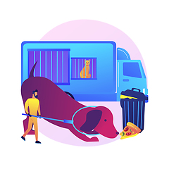 Image showing Animal control service abstract concept vector illustration.