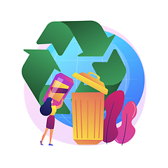Image showing Zero waste technology abstract concept vector illustration.