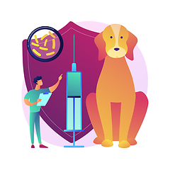 Image showing Rabies and your pet abstract concept vector illustration.