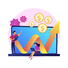 Image showing Investment fund abstract concept vector illustration.