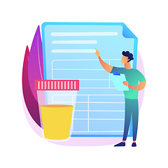 Image showing Urinalysis abstract concept vector illustration.