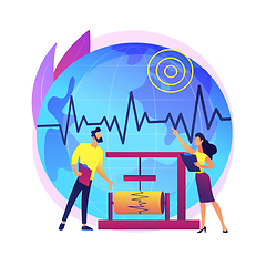 Image showing Seismology abstract concept vector illustration.