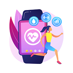 Image showing Sport and fitness tracker abstract concept vector illustration.