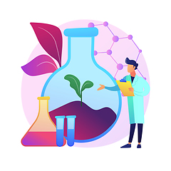 Image showing Soil chemistry abstract concept vector illustration.