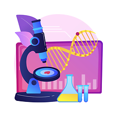 Image showing Biotechnology abstract concept vector illustration.