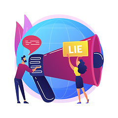 Image showing Post-truth abstract concept vector illustration.