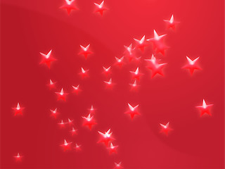 Image showing Flying stars illustration