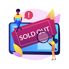 Image showing Sold-out event abstract concept vector illustration.