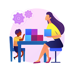 Image showing Social-emotional development abstract concept vector illustration.