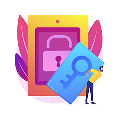 Image showing Security access card abstract concept vector illustration.