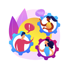 Image showing Social behaviour abstract concept vector illustration.