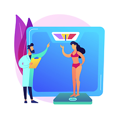 Image showing Body Mass Index abstract concept vector illustration.