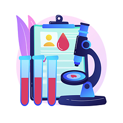 Image showing Blood testing abstract concept vector illustration.