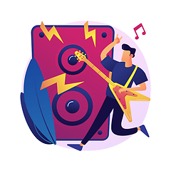 Image showing Rock music abstract concept vector illustration.