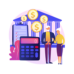 Image showing pension scheme abstract concept vector illustration.