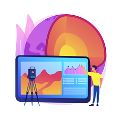 Image showing Geophysics abstract concept vector illustration.