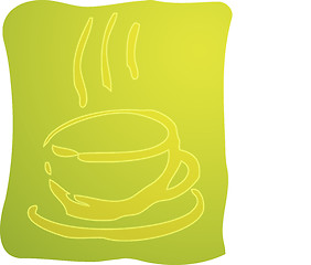 Image showing Cup of coffee illustration