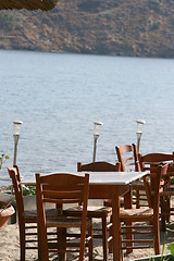 Image showing wooden chairs