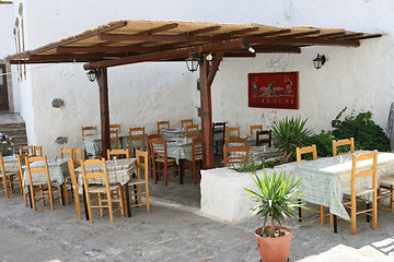 Image showing greek restaurant