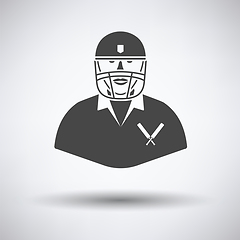 Image showing Cricket player icon