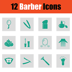 Image showing Barber icon set