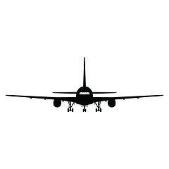 Image showing Airplane silhouette