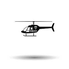 Image showing Police helicopter icon