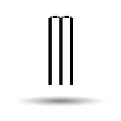 Image showing Cricket wicket icon