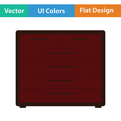 Image showing Chest of drawers icon