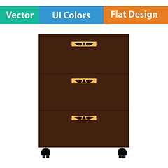 Image showing Office cabinet icon