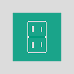 Image showing Japan electrical socket icon