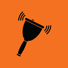 Image showing School hand bell icon