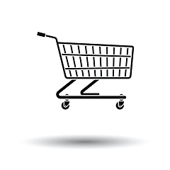 Image showing Supermarket shopping cart icon