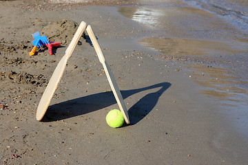 Image showing beach games