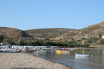 Image showing beach in patmos island
