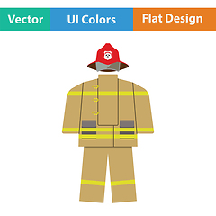 Image showing Fire service uniform icon
