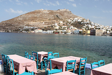 Image showing reastaurant leros island