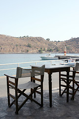 Image showing cafe bar table